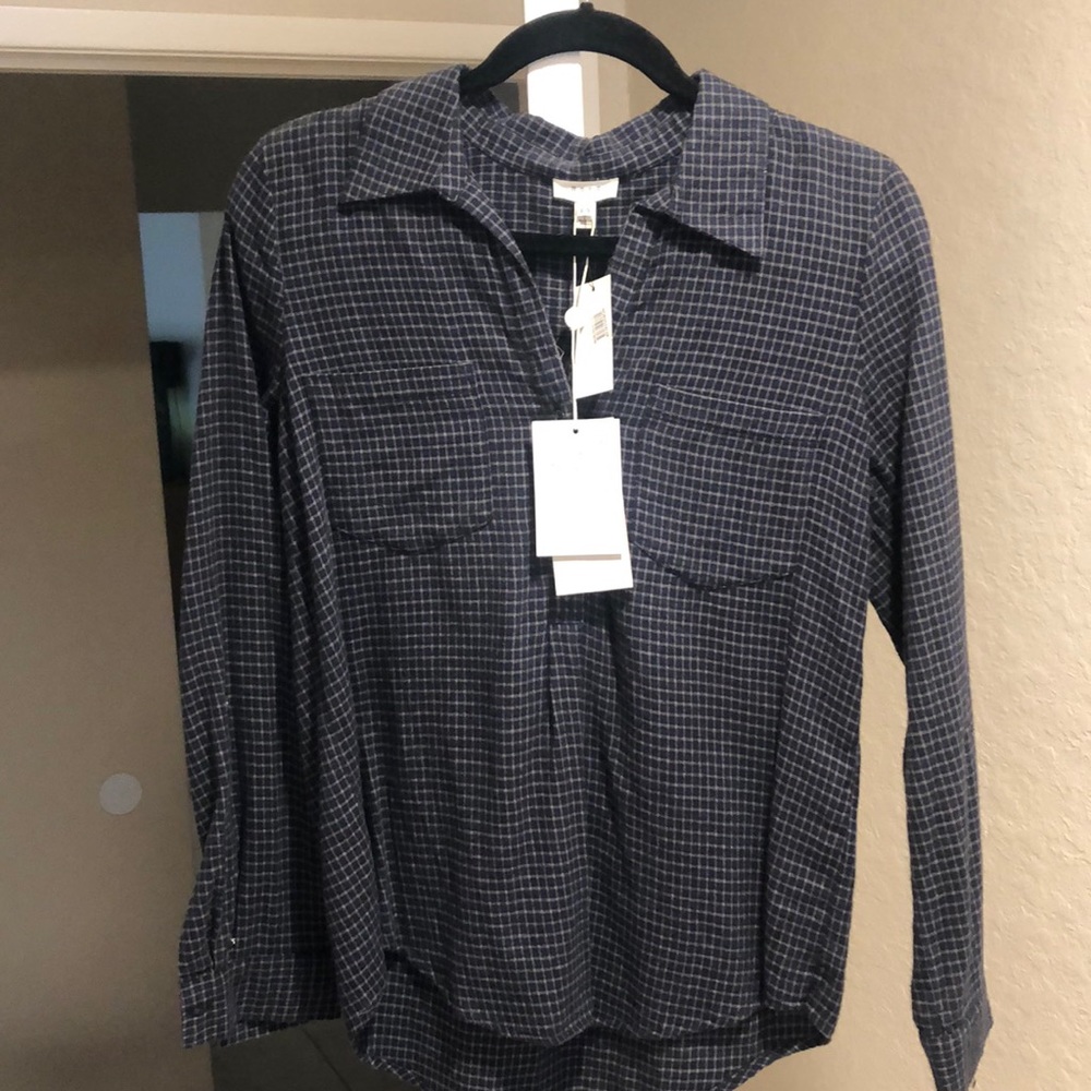 Plaid Soft Joie blouse